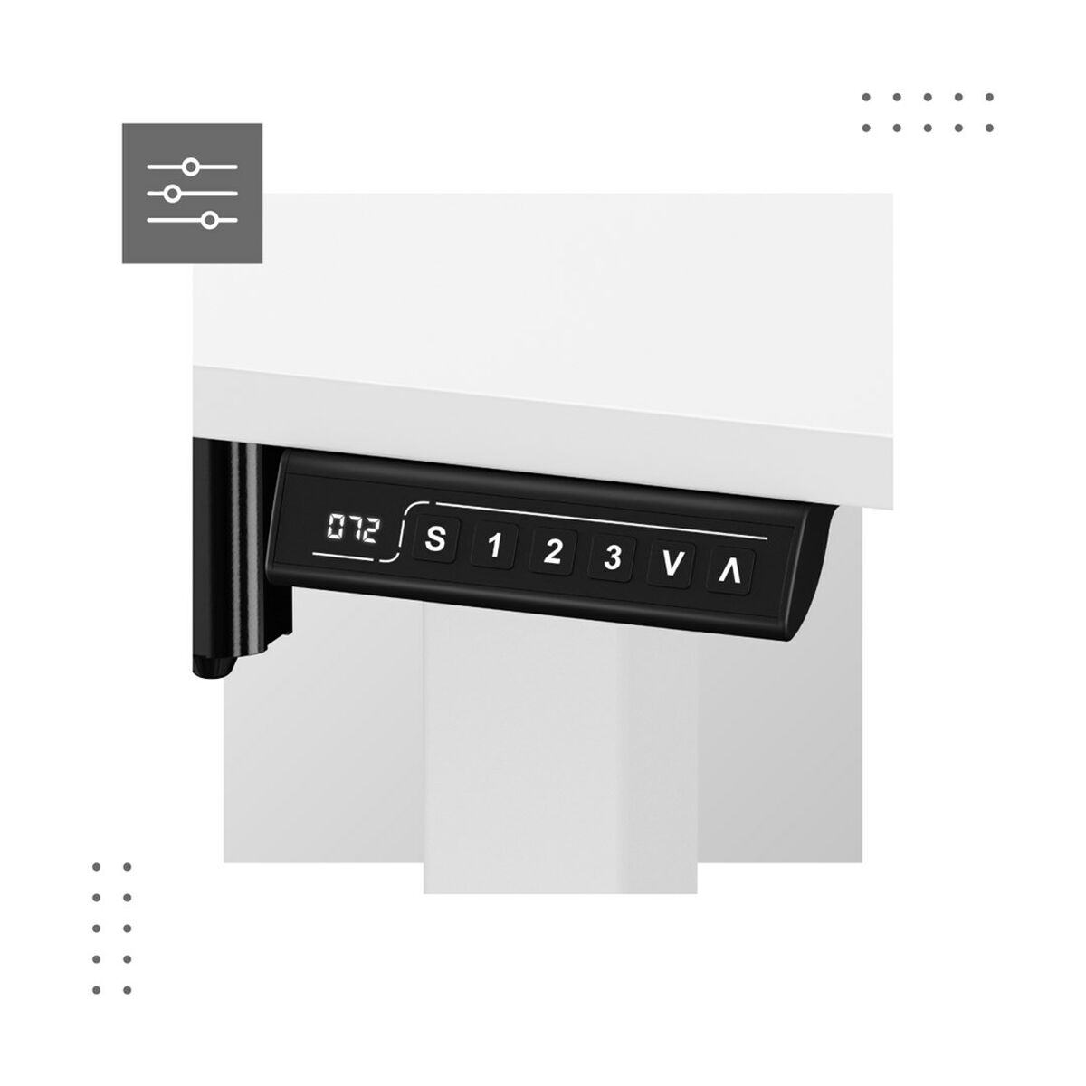 Mesa de Escritorio Gaming Mark Adler MA-Leader 7.0 White Blanco