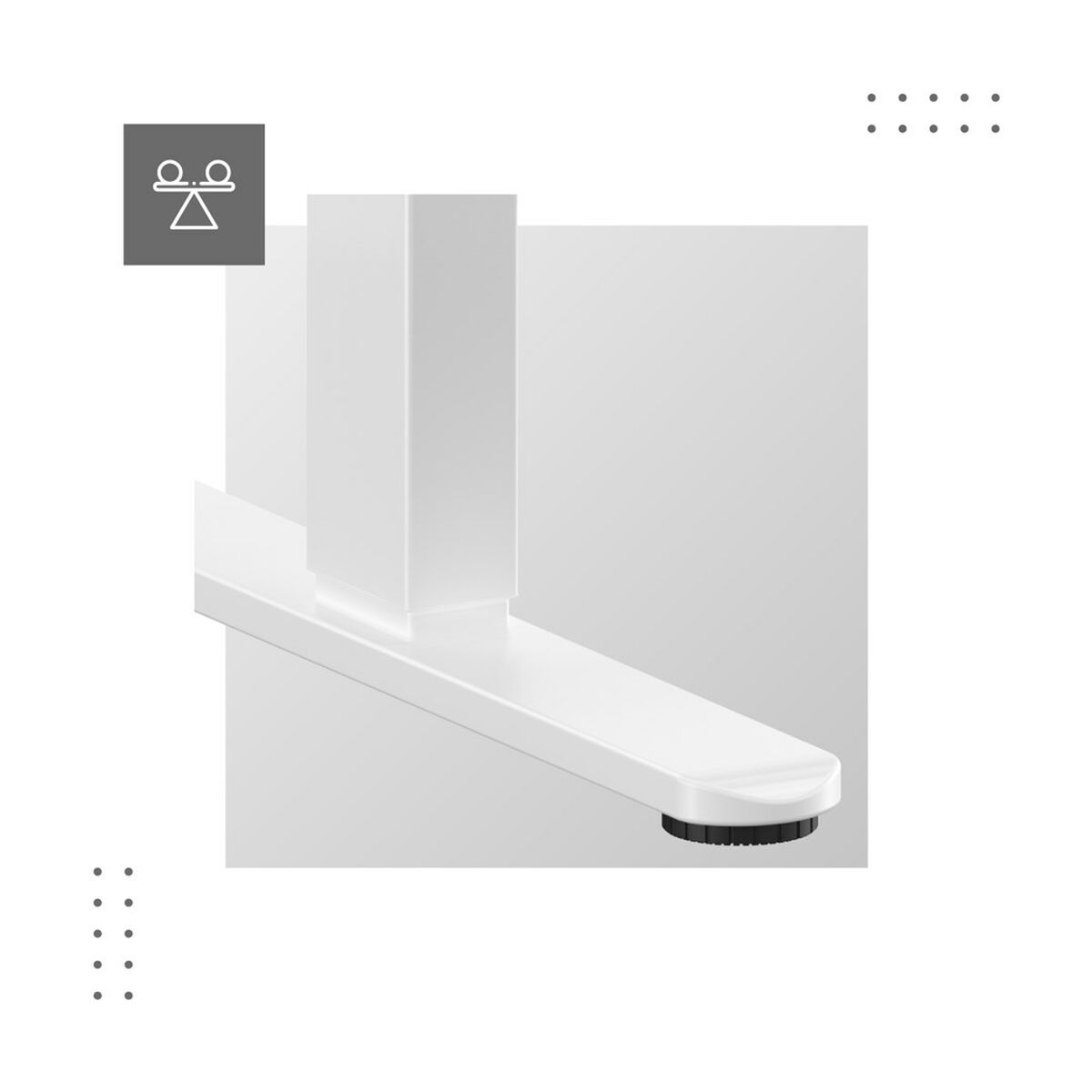 Mesa de Escritorio Gaming Mark Adler MA-Leader 7.0 White Blanco