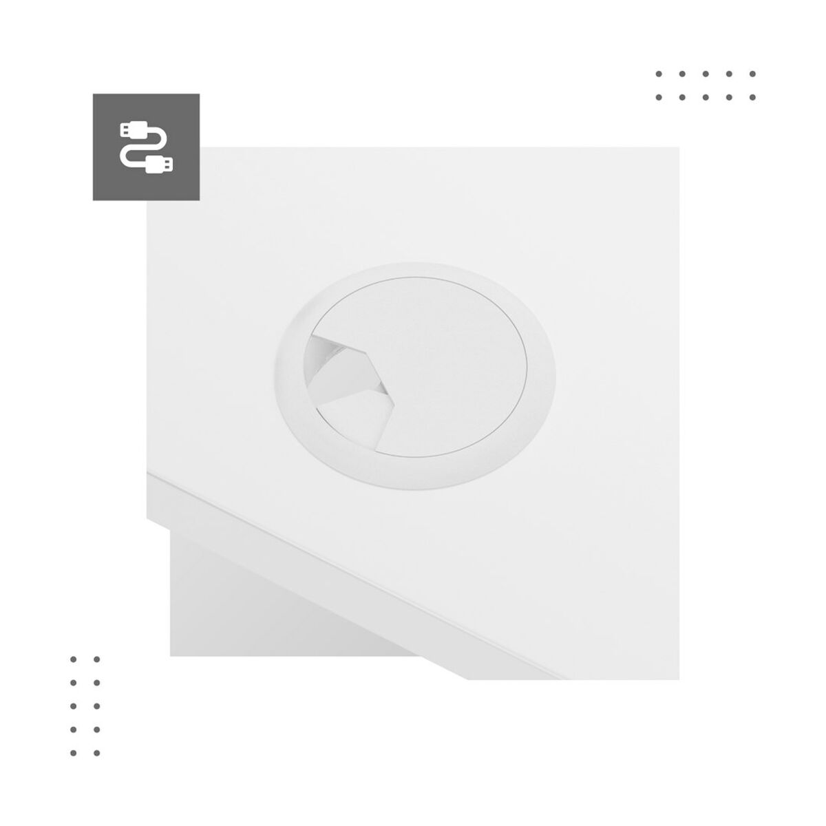 Mesa de Escritorio Gaming Mark Adler MA-Leader 7.0 White Blanco