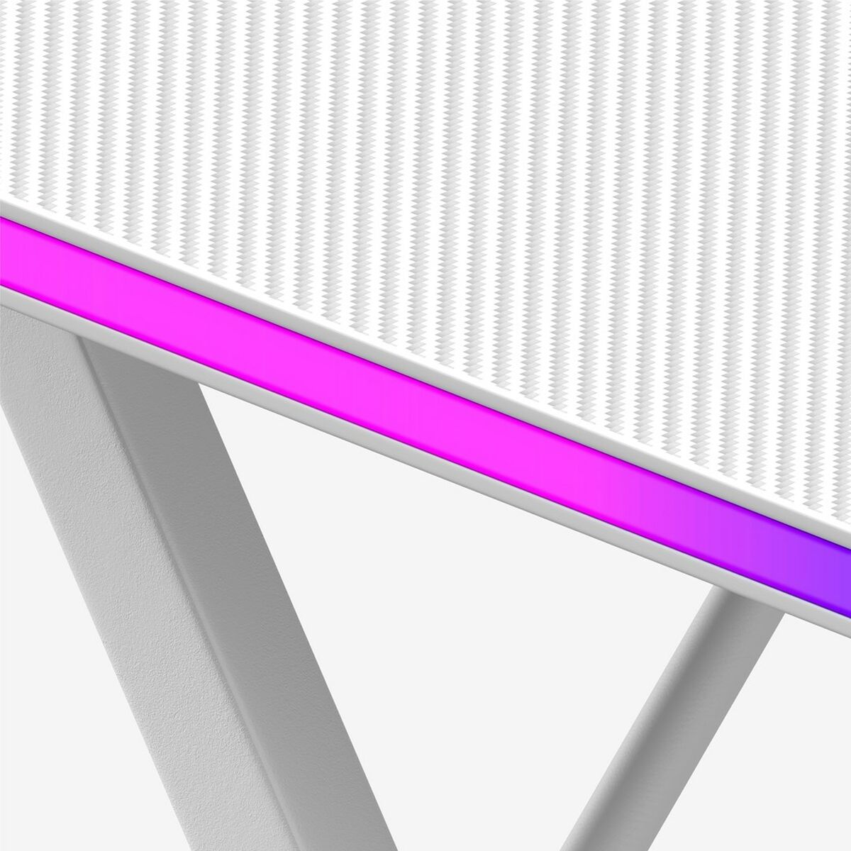 Mesa de Escritorio Gaming Huzaro HZ-Hero 2.5 White RGB Blanco 120 x 75 x 60 cm