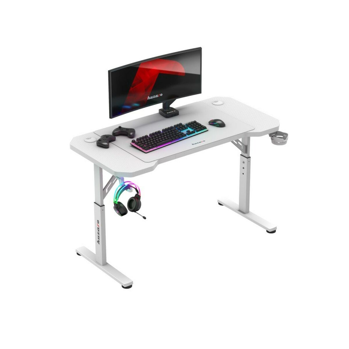 Mesa de Escritorio Gaming Huzaro HZ-Hero 2.6 White Blanco