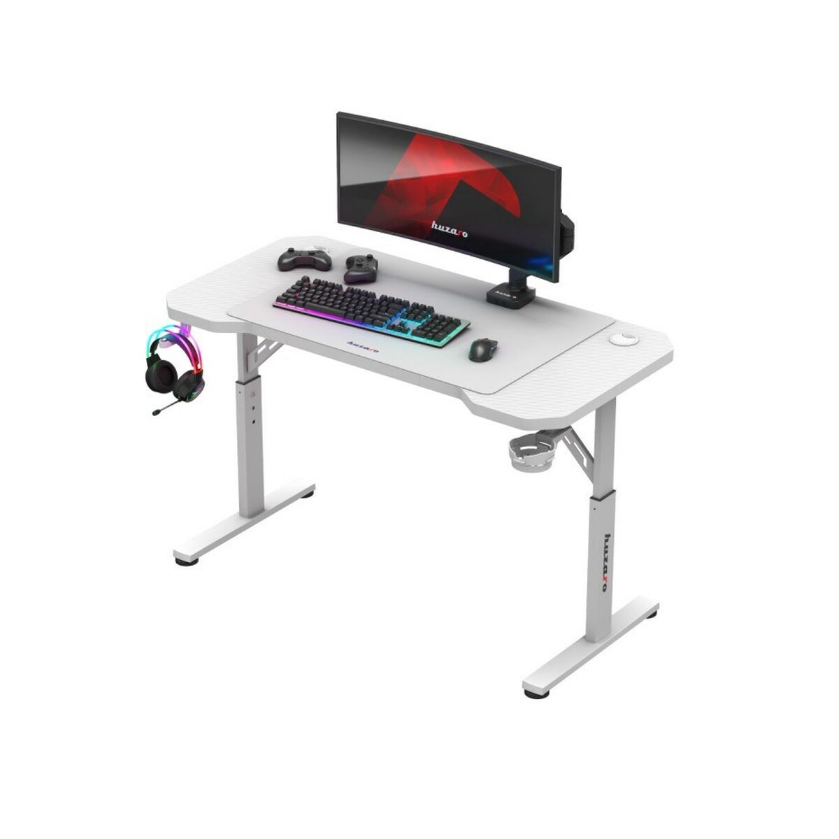 Mesa de Escritorio Gaming Huzaro HZ-Hero 2.6 White Blanco