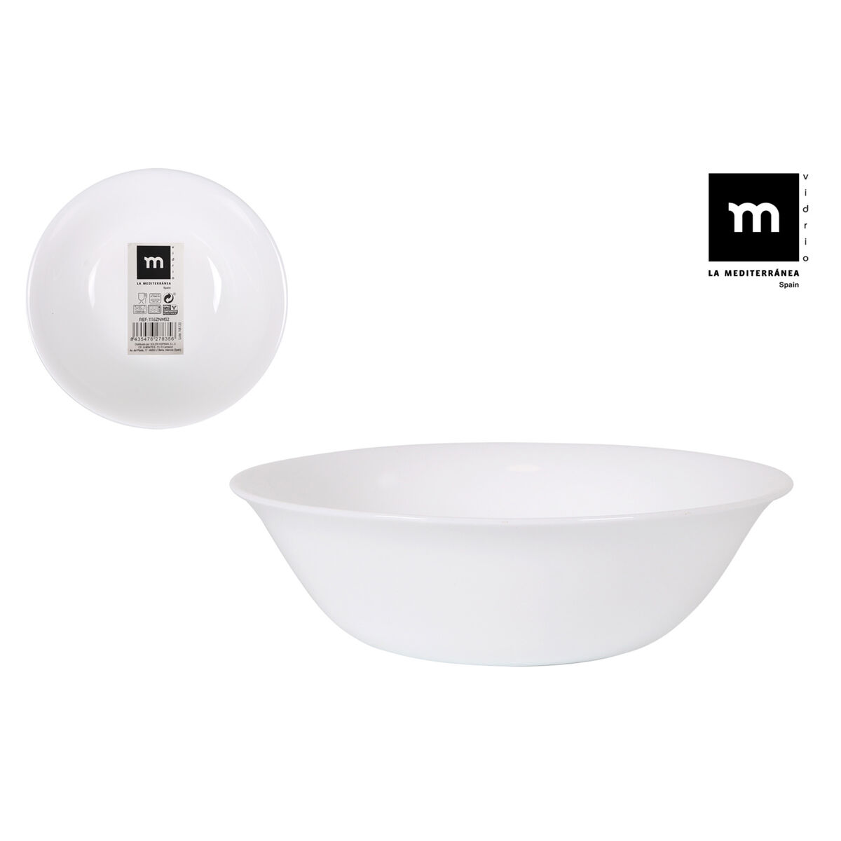 Bol La Mediterránea Coup basic 16 x 5,3 cm (48 Unidades)