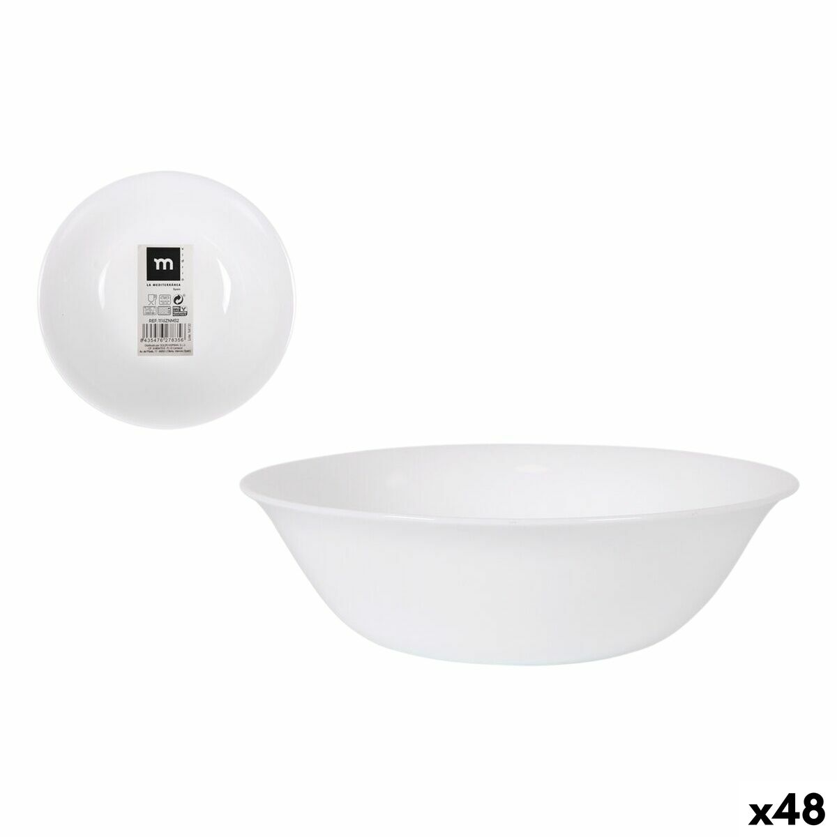 Bol La Mediterránea Coup basic 16 x 5,3 cm (48 Unidades)