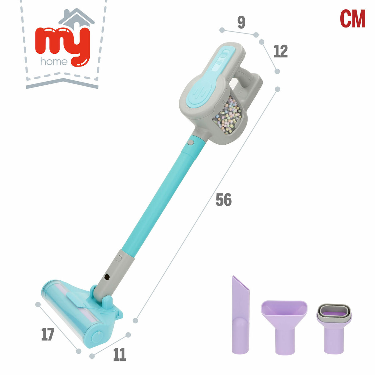 Aspiradora de juguete 17 x 56 x 11 cm (4 Unidades)