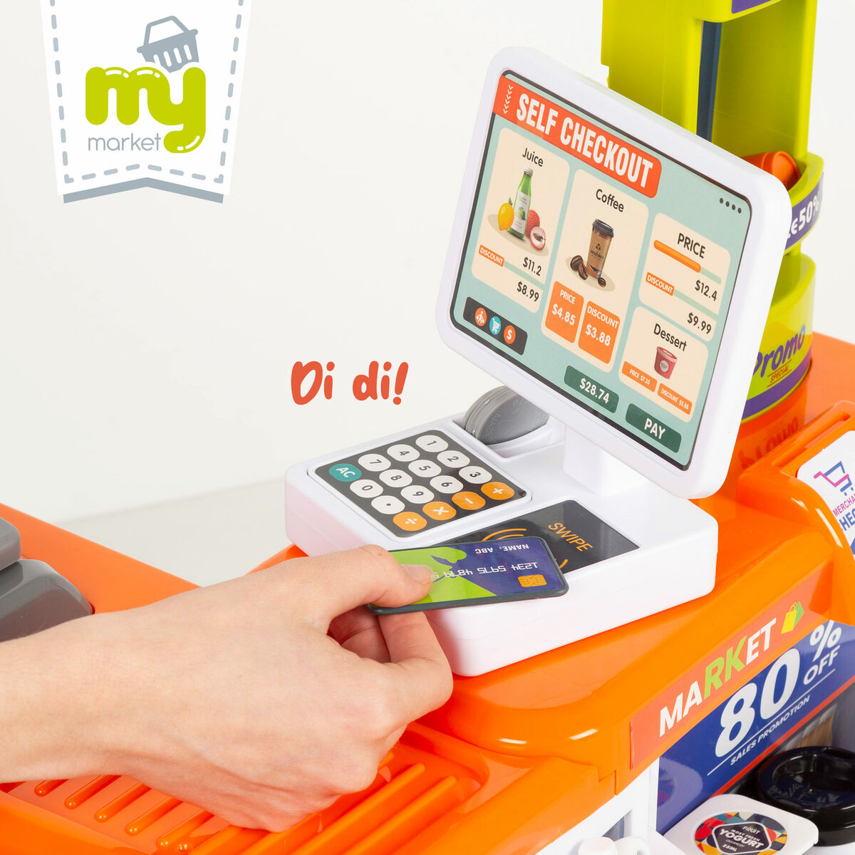 Supermercado de Juguete 50 x 82 x 42 cm 50 Piezas 2 Unidades