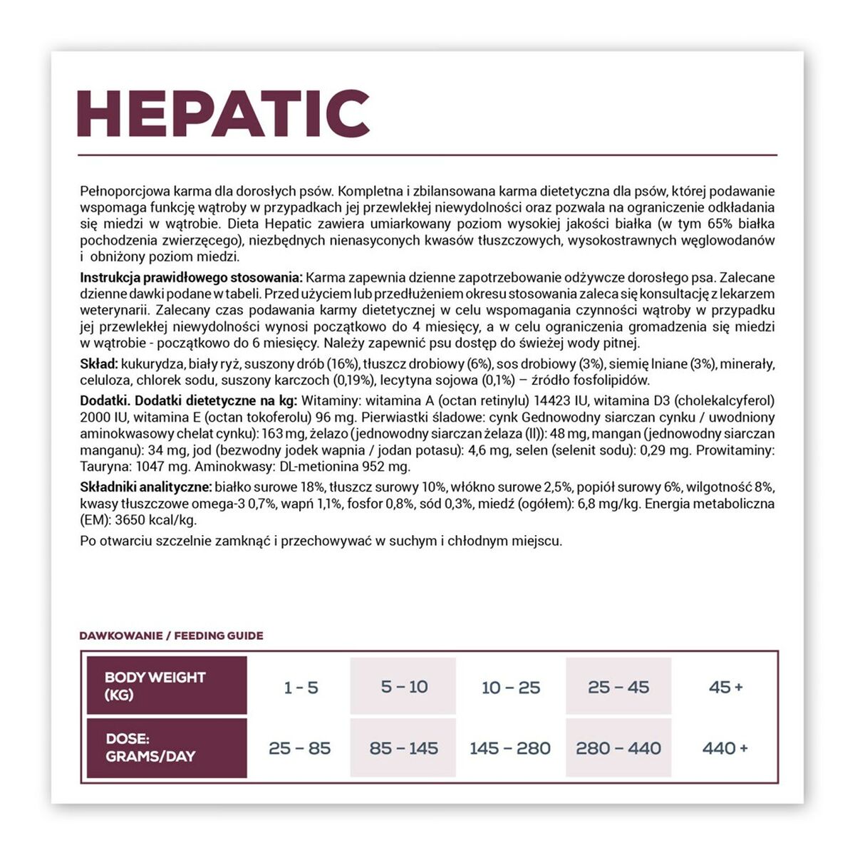 Pienso VETEXPERT Hepatic Dog Carne 2 Kg