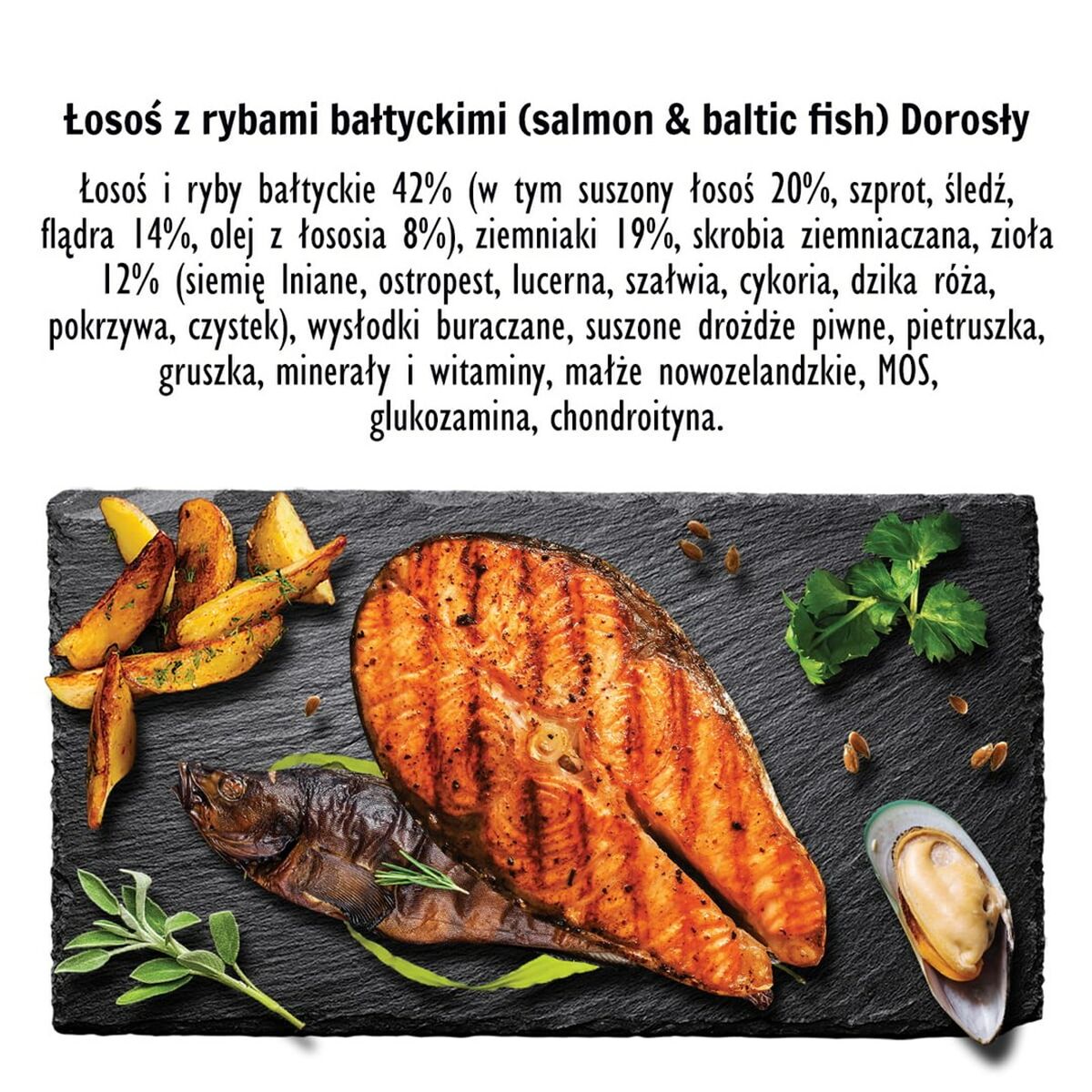 Pienso Paka Zwierzaka Salmon with Baltic fish M Salmón 1,5 Kg