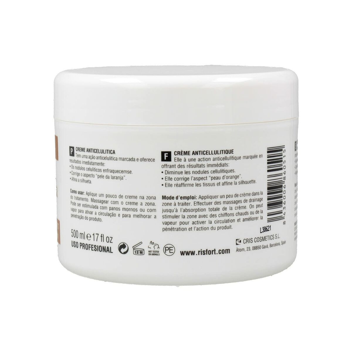 Crema Anticelulítica Risfort Hiedra 500 ml