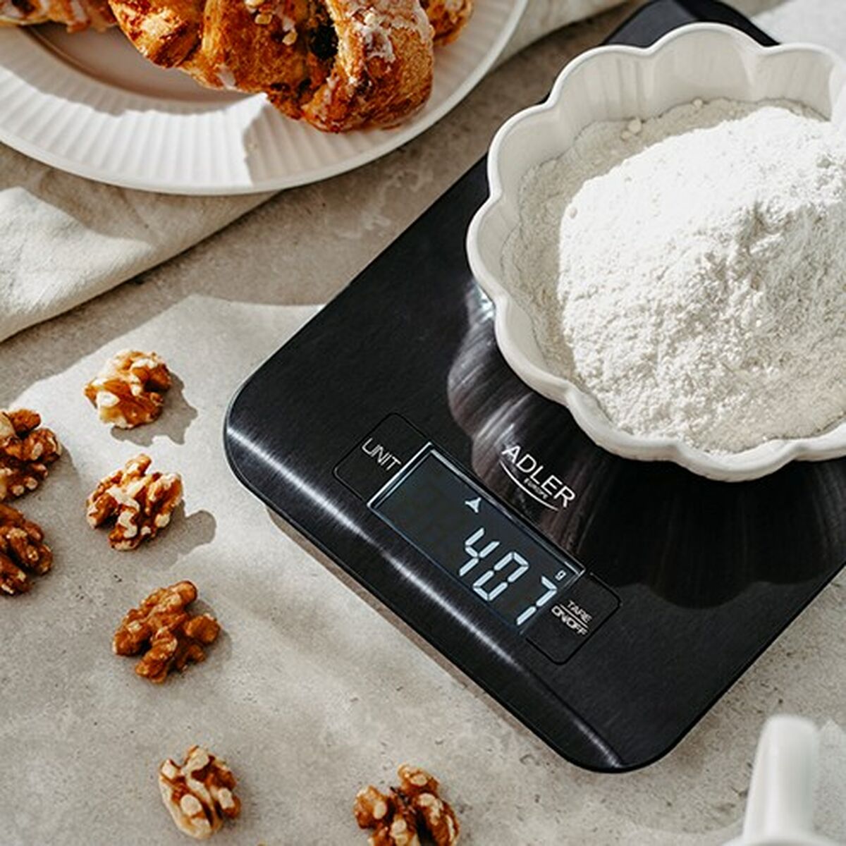 Báscula de Cocina Adler AD 3183b Negro 5 kg