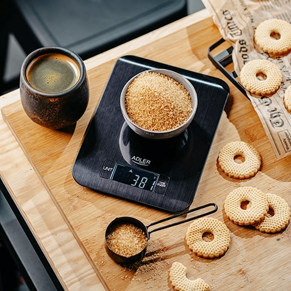 Báscula de Cocina Adler AD 3183b Negro 5 kg