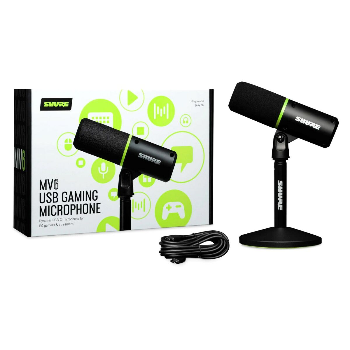 Micrófono Shure 010-03-675 Negro Verde