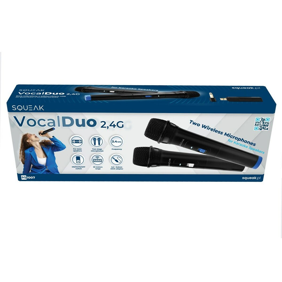 Micrófono SQUEAK SQ1007 Negro