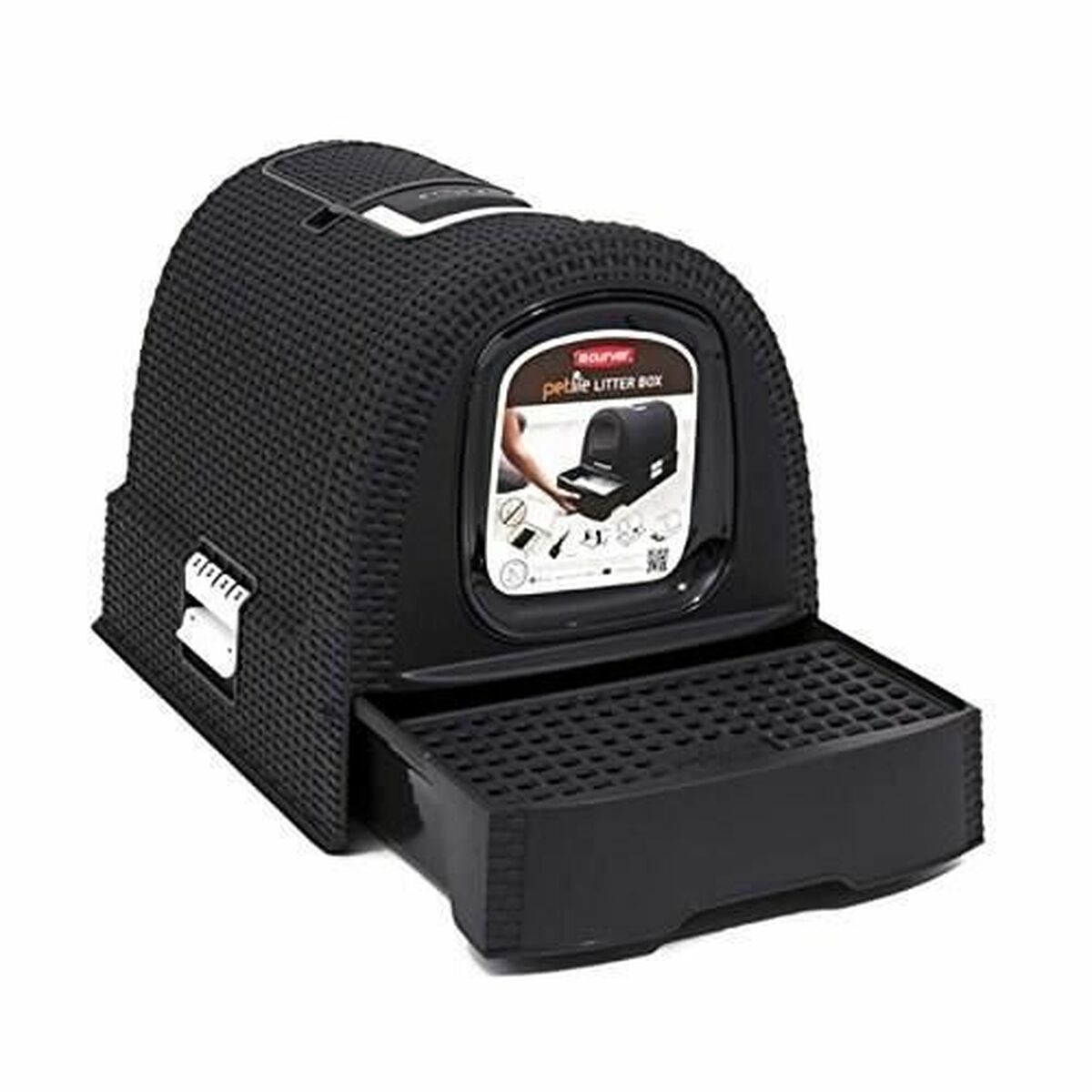 Arenero para Gatos Curver Antracita 51 x 38,5 x 39,5 cm Plástico (Plástico)