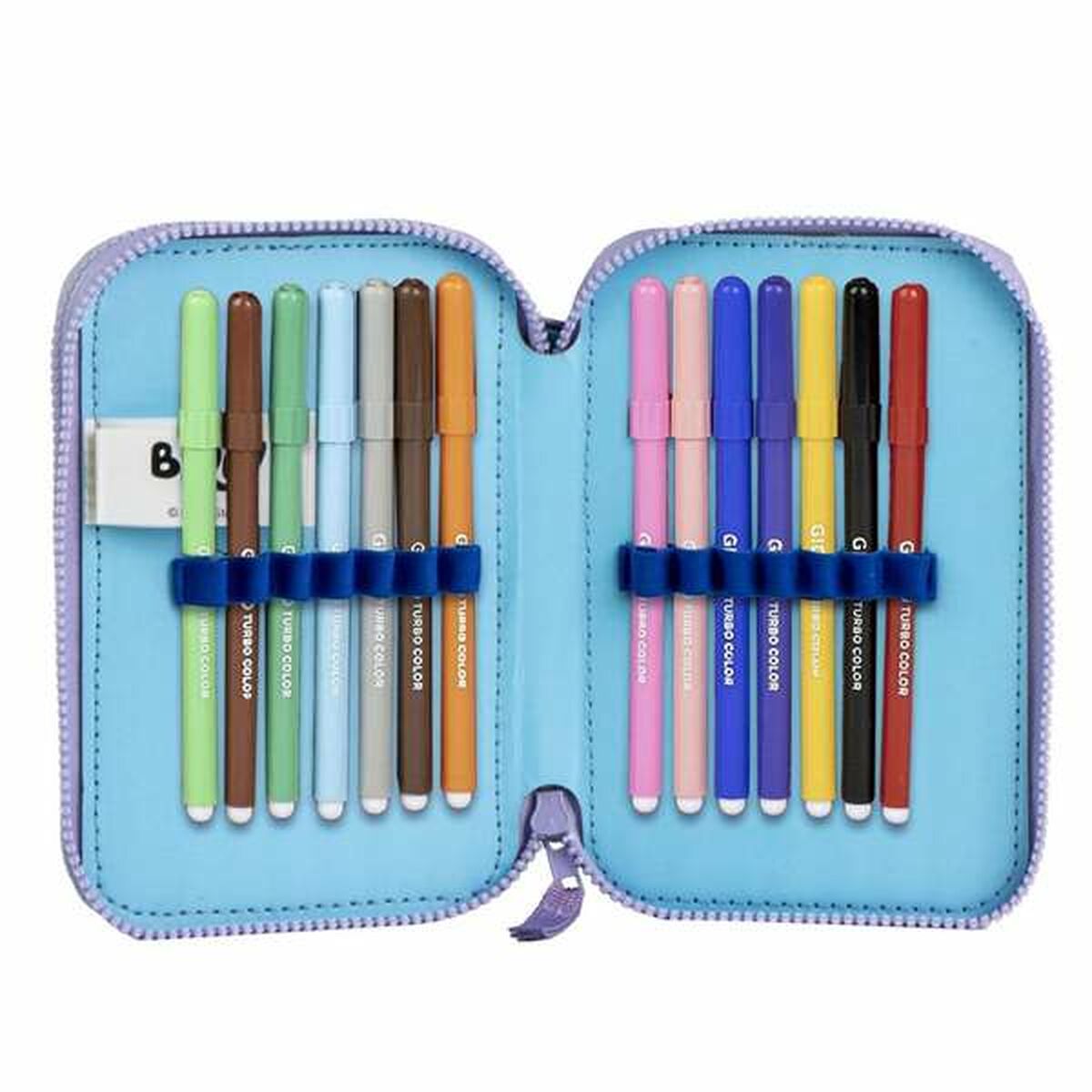 Plumier Bluey Azul claro Light Blue 12,5 x 19,5 x 4,5 cm