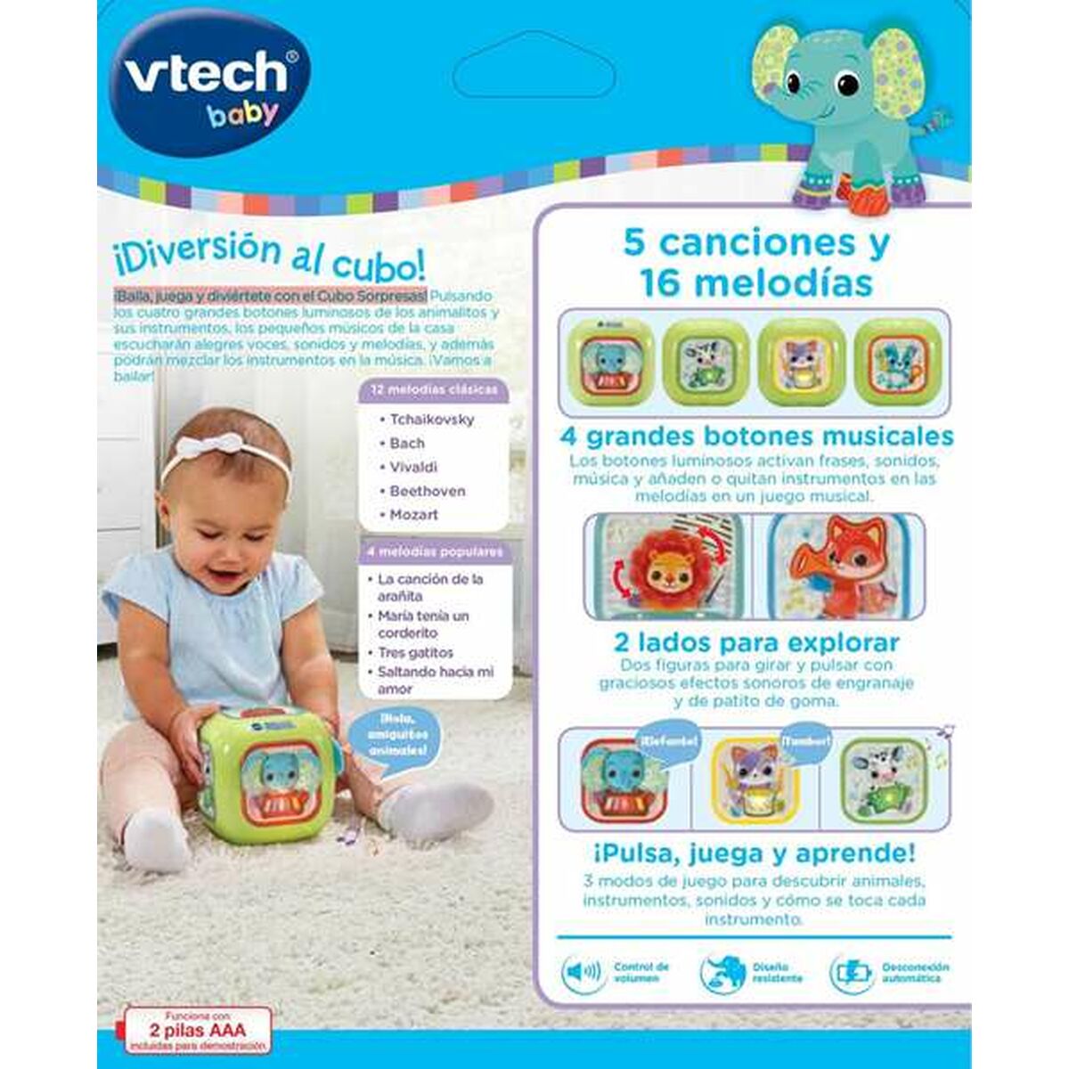 Juguete Musical Vtech 12 x 12 x 12 cm