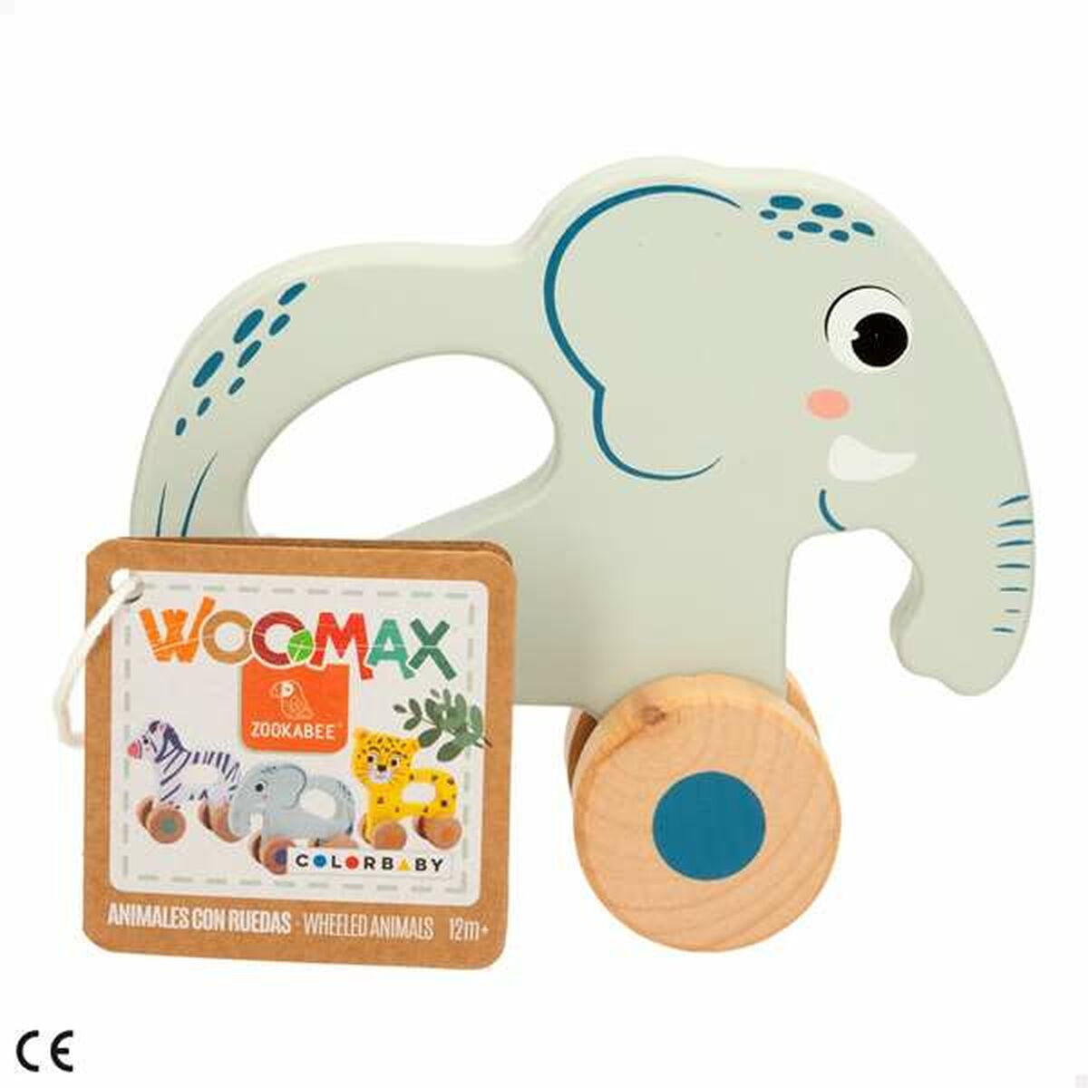 Juguete de arrastre Colorbaby 13 x 5 x 12,5 cm