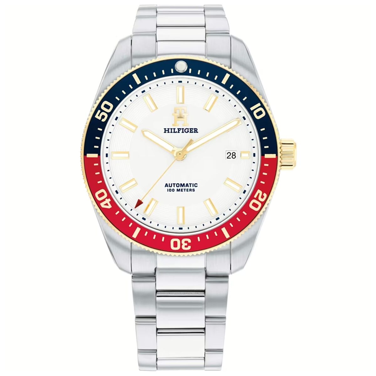 Reloj Unisex Tommy Hilfiger TH85 Blanco Plateado (Ø 40 mm)