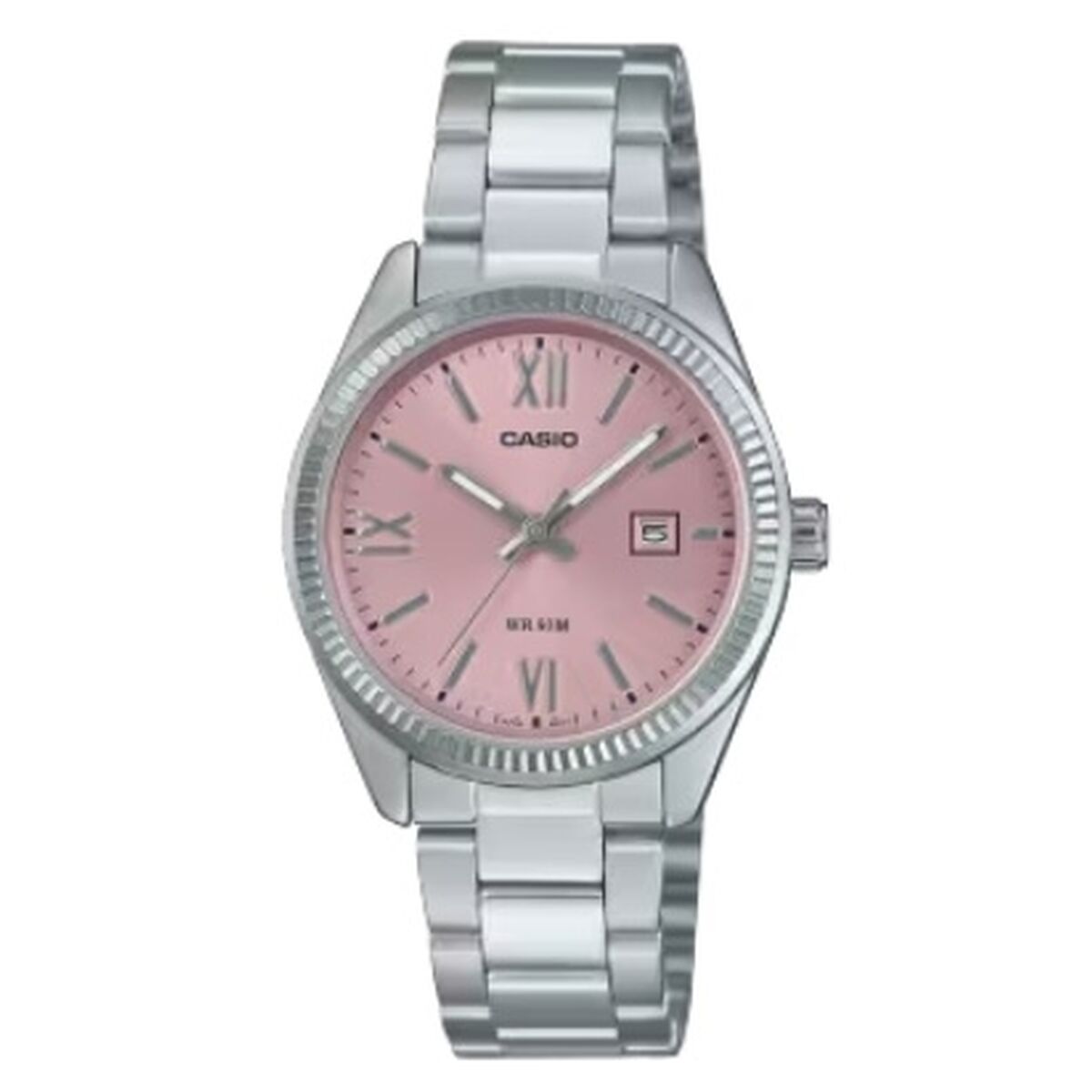 Reloj Mujer Casio LADY DATE - PINK Plateado (Ø 30 mm)
