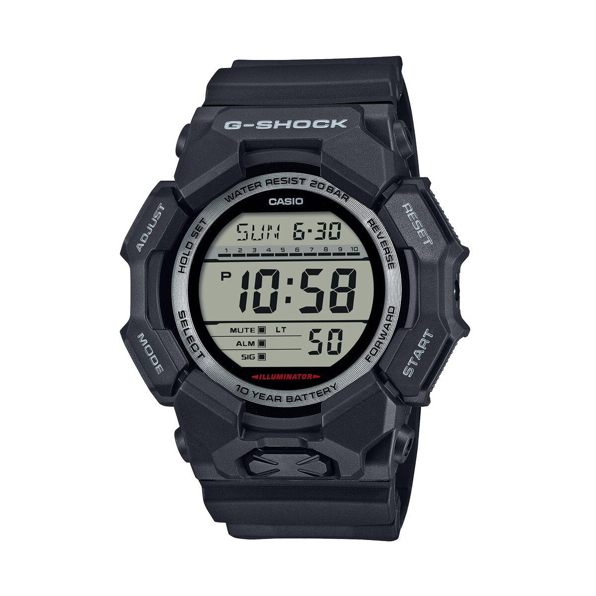 Reloj Hombre Casio G-Shock GRAND DIGIT Negro (Ø 52 mm)