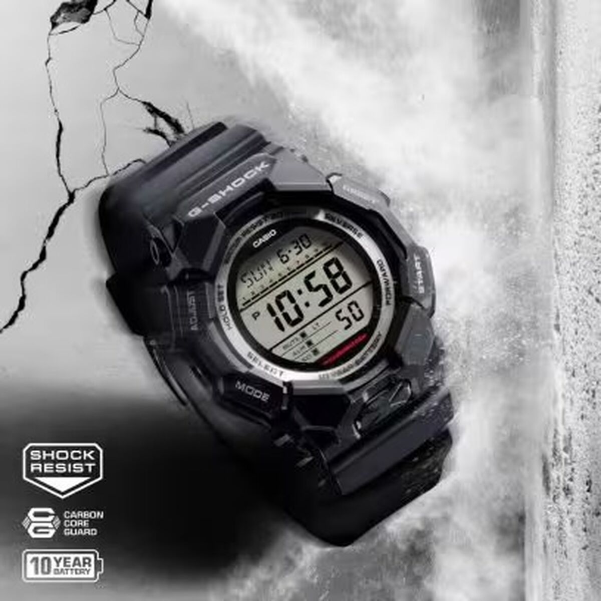 Reloj Hombre Casio G-Shock GRAND DIGIT Negro (Ø 52 mm)