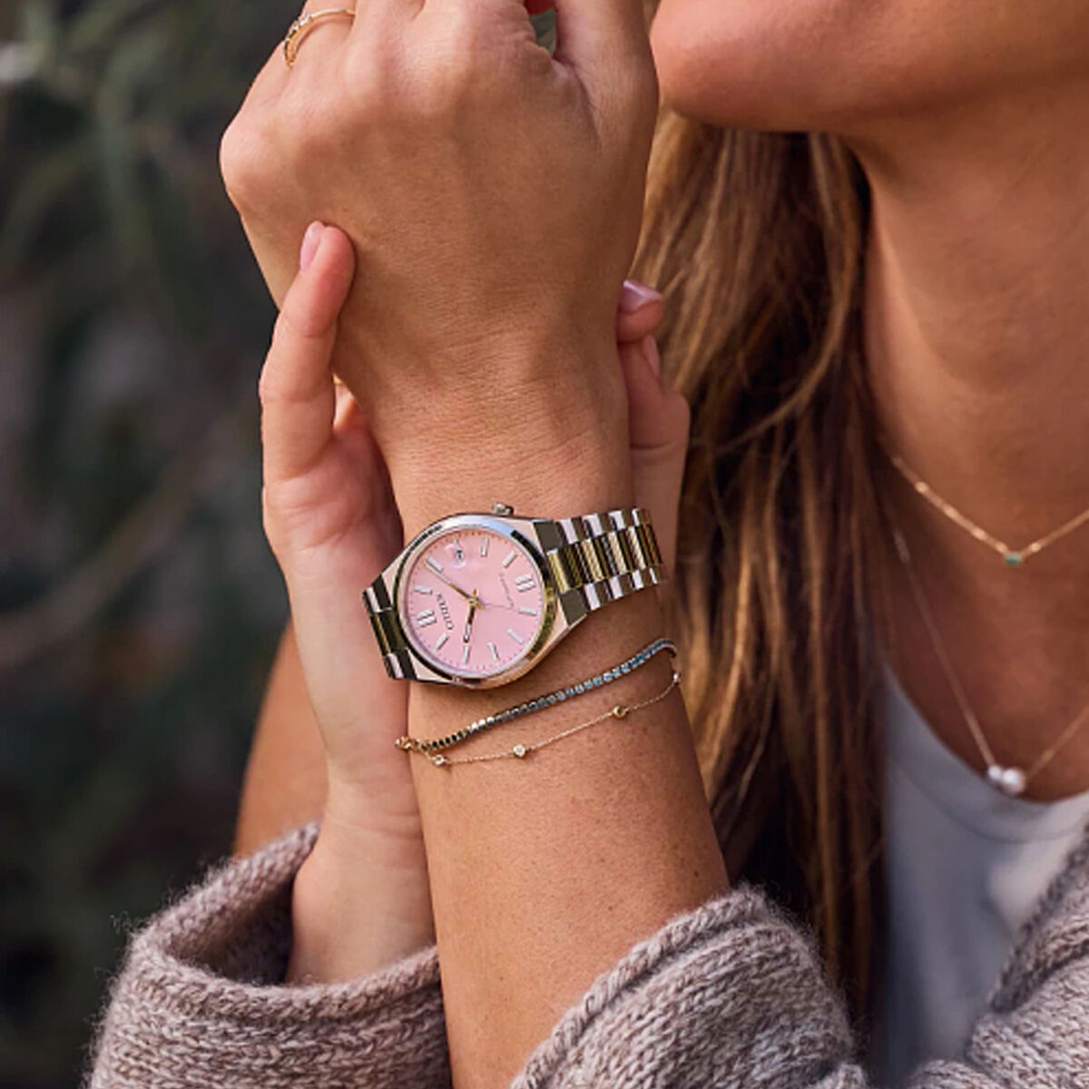 Reloj Unisex Citizen TSUYOSA Automatic Plateado (Ø 37 mm)