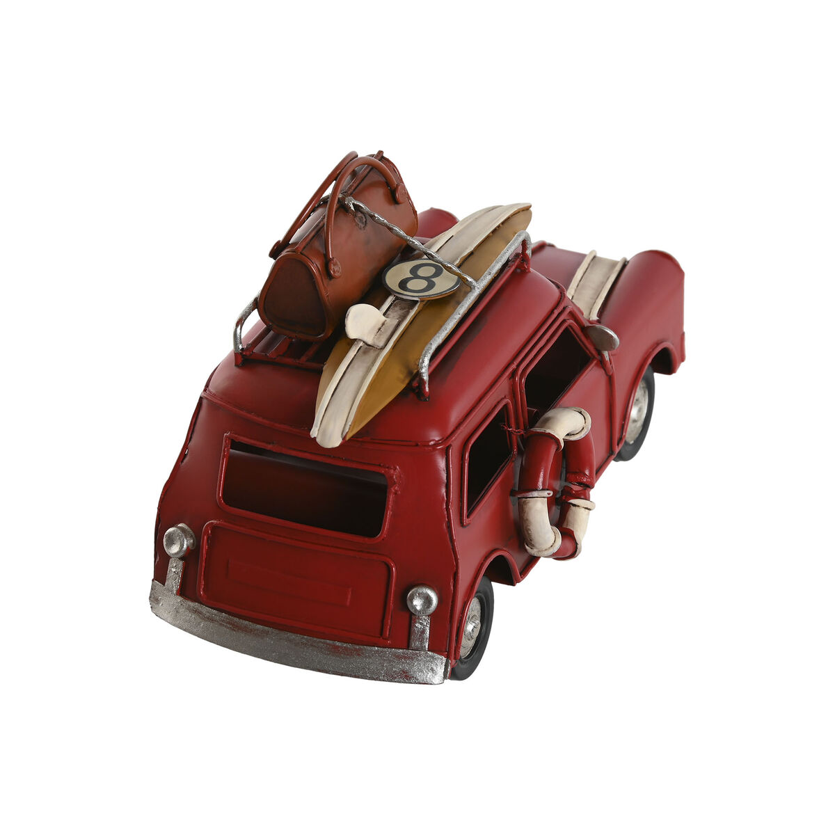 Figura Decorativa Home ESPRIT Azul Rojo Azul cielo 16 x 8,5 x 10,5 cm (3 Unidades)