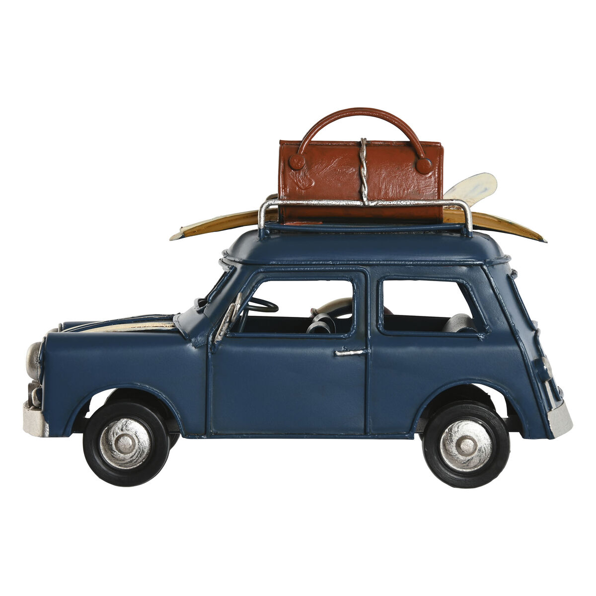 Figura Decorativa Home ESPRIT Azul Rojo Azul cielo 16 x 8,5 x 10,5 cm (3 Unidades)