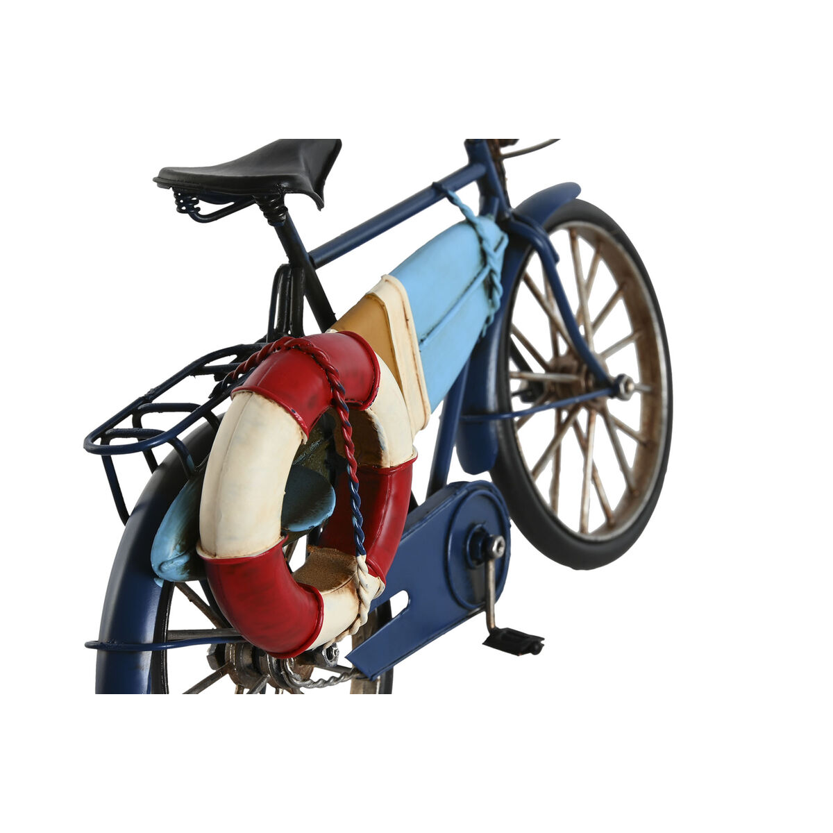 Figura Decorativa Home ESPRIT Azul Rojo Azul marino 29 x 11 x 17 cm (3 Unidades)