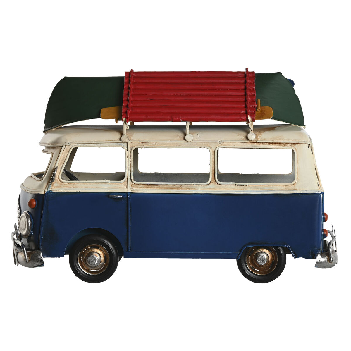 Figura Decorativa Home ESPRIT Azul Rojo Azul marino 28 x 13,5 x 17,5 cm (3 Unidades)