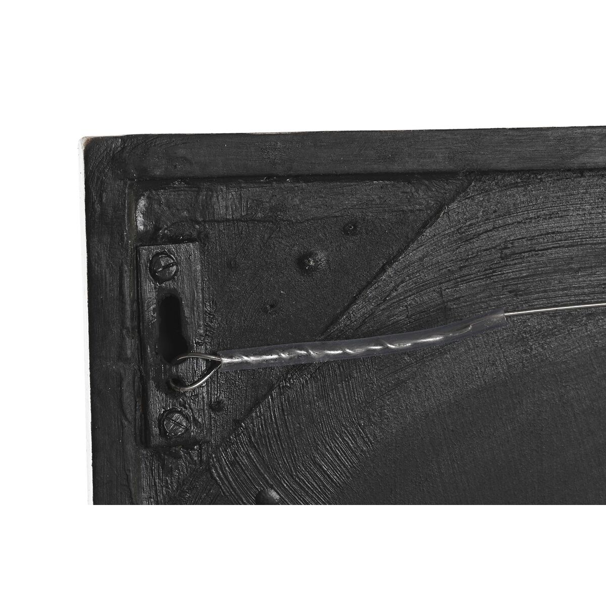 Decoración de Pared DKD Home Decor Blanco Negro 60 x 6 x 60 cm (2 Unidades)