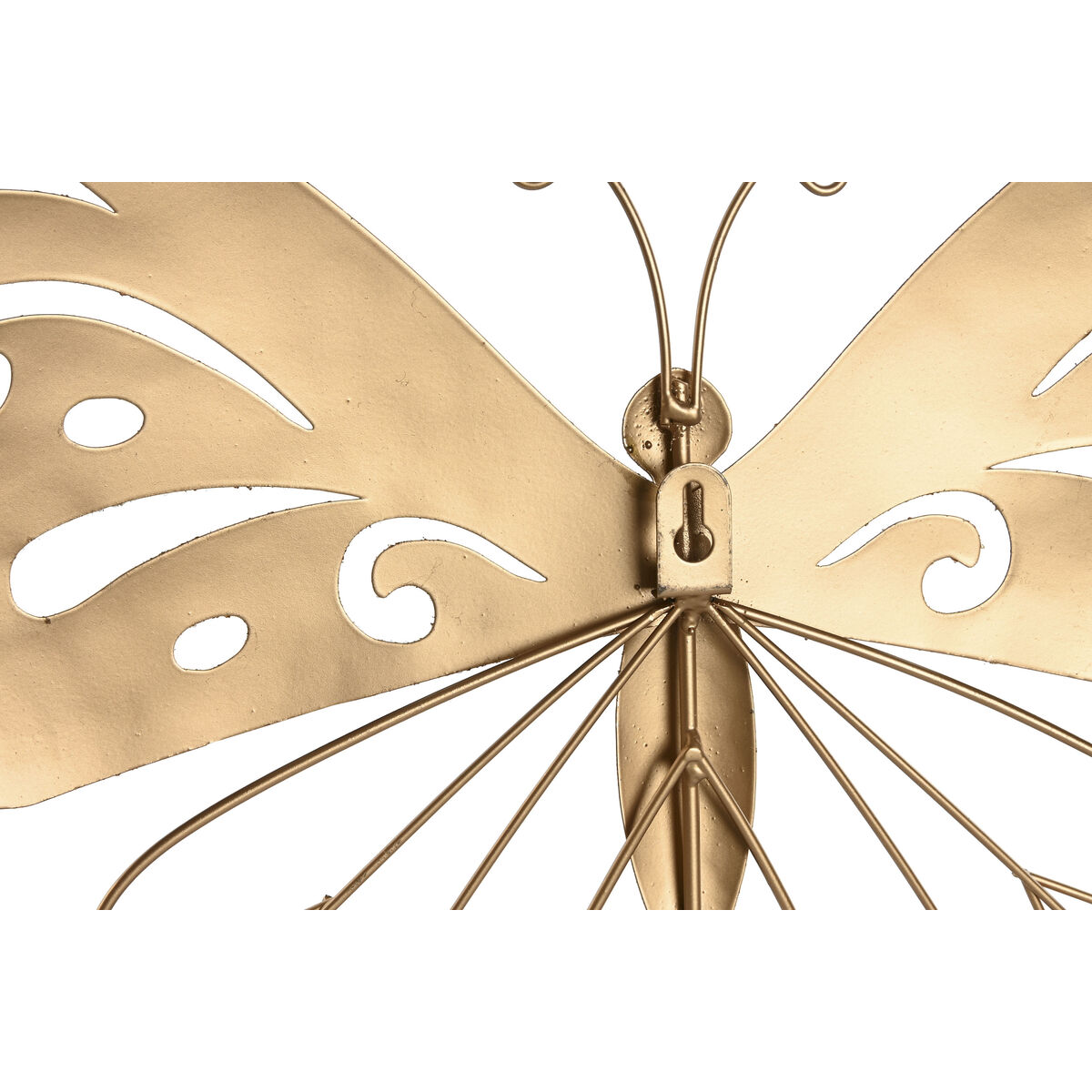 Decoración de Pared Home ESPRIT Dorado Mariposa 43 x 2 x 33 cm (4 Unidades)