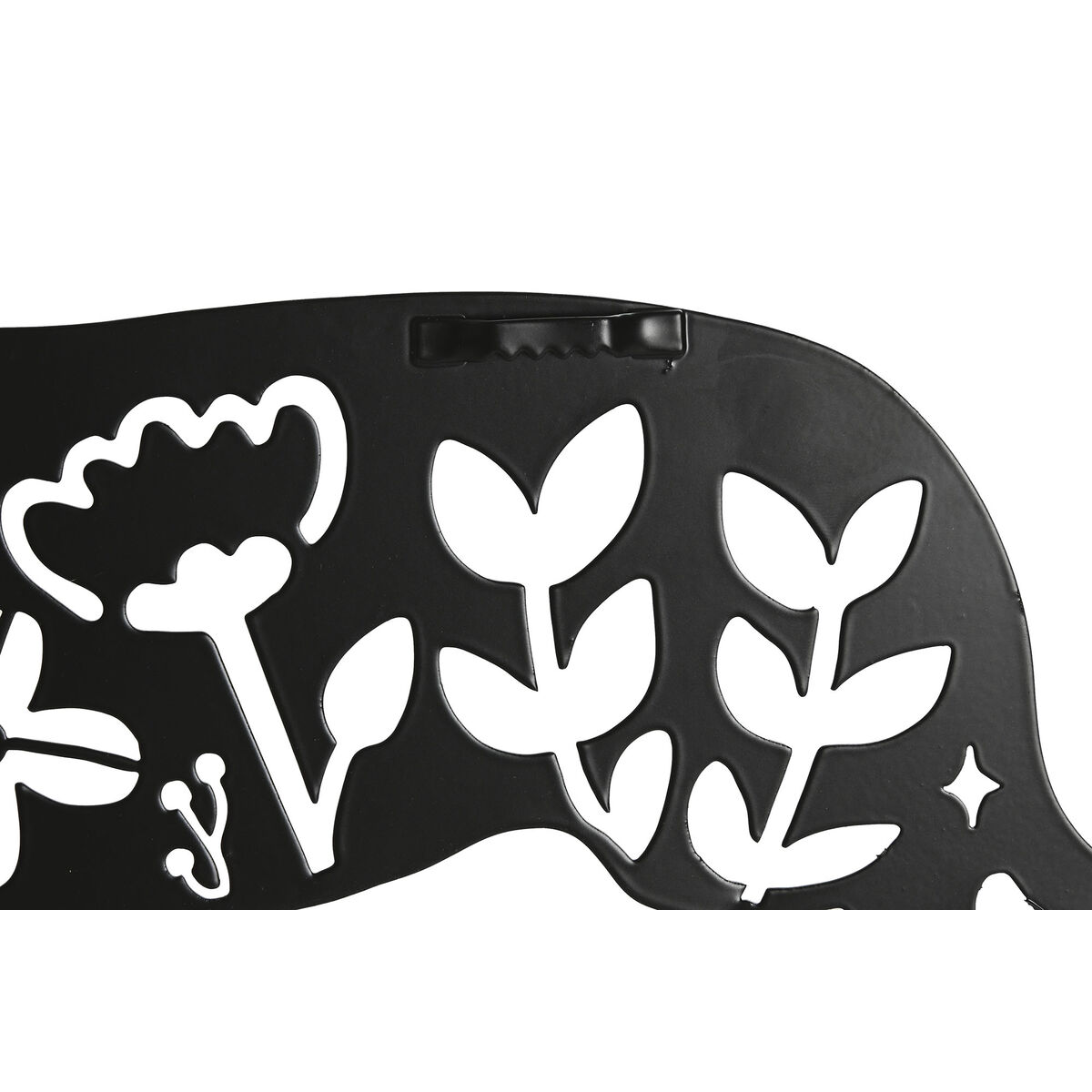 Decoración de Pared Home ESPRIT Negro Perro 40 x 1 x 33 cm (4 Unidades)