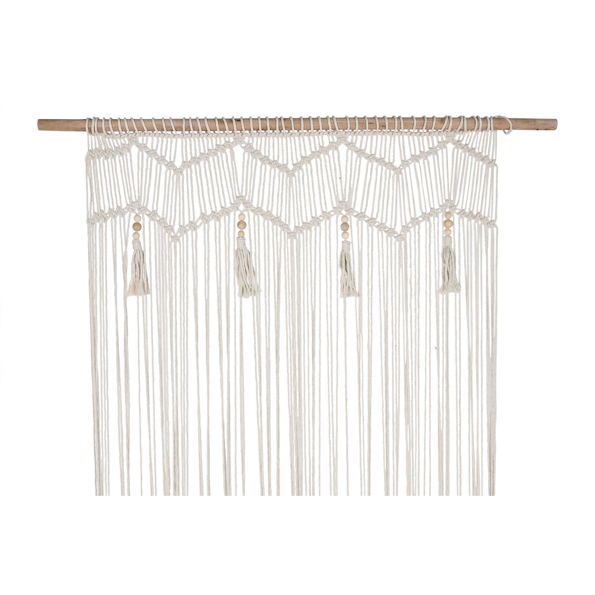 Decoración Colgante Home ESPRIT Blanco Natural 110 x 5 x 180 cm