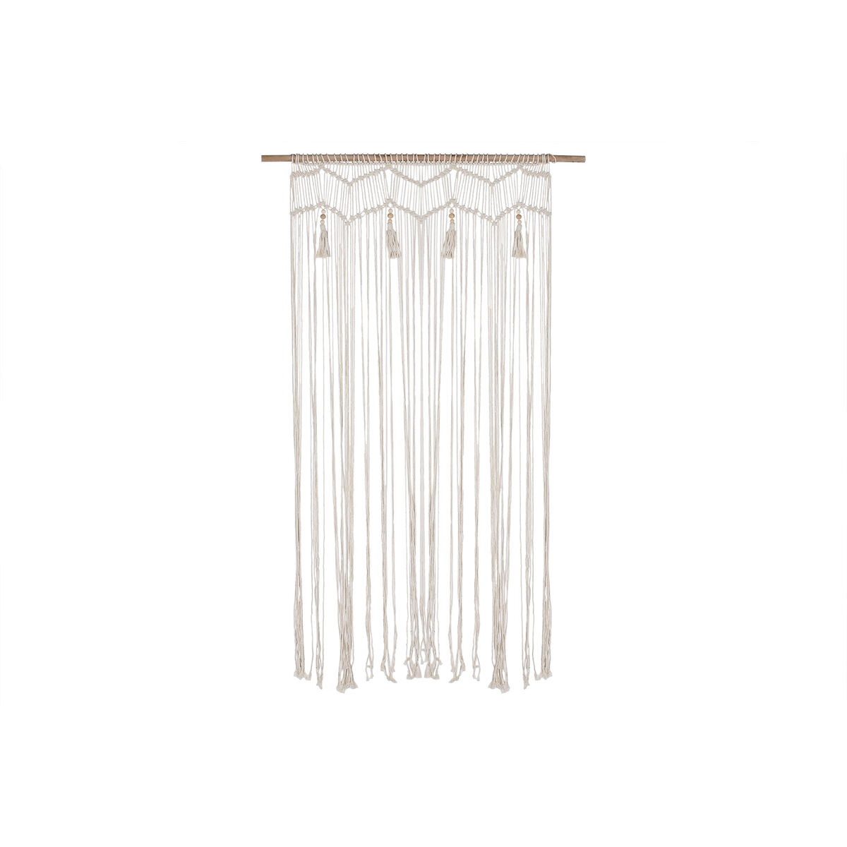 Decoración Colgante Home ESPRIT Blanco Natural 110 x 5 x 180 cm