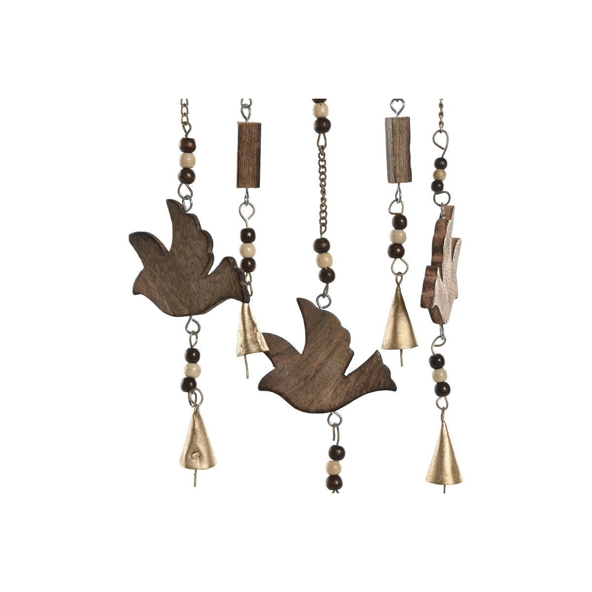 Figura Decorativa Home ESPRIT Marrón Árbol Corazón Sol 20 x 20 x 61 cm (3 Unidades)