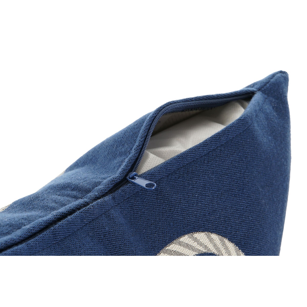 Cojín Home ESPRIT Azul Blanco 45 x 10 x 45 cm (2 Unidades)