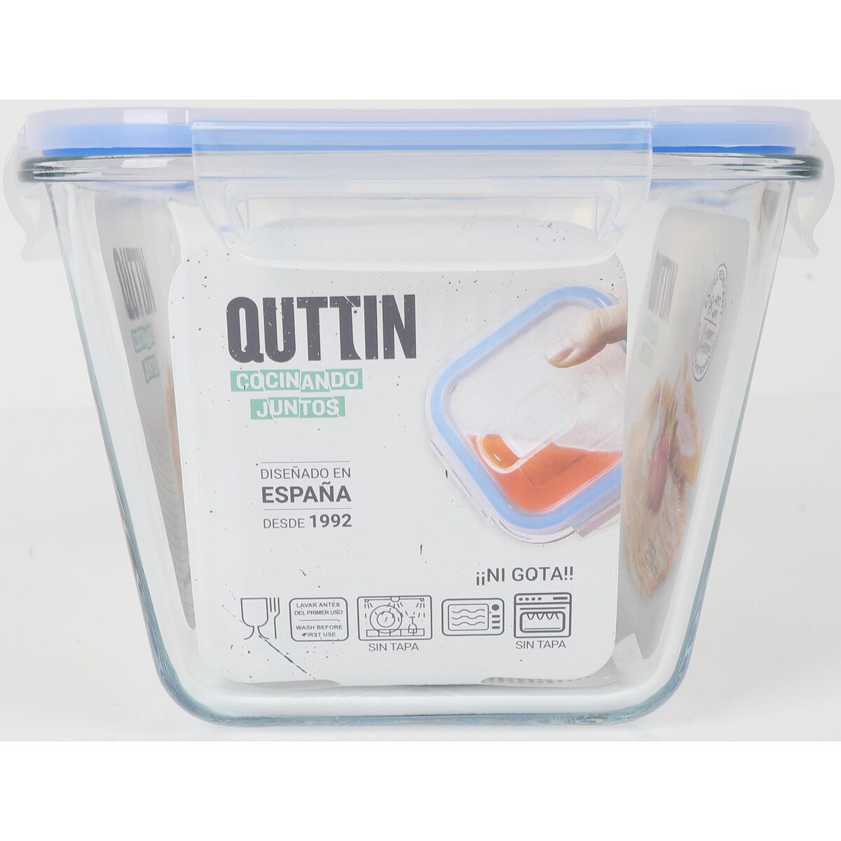 Fiambrera Quttin Rectangular 2,35 L (6 Unidades)