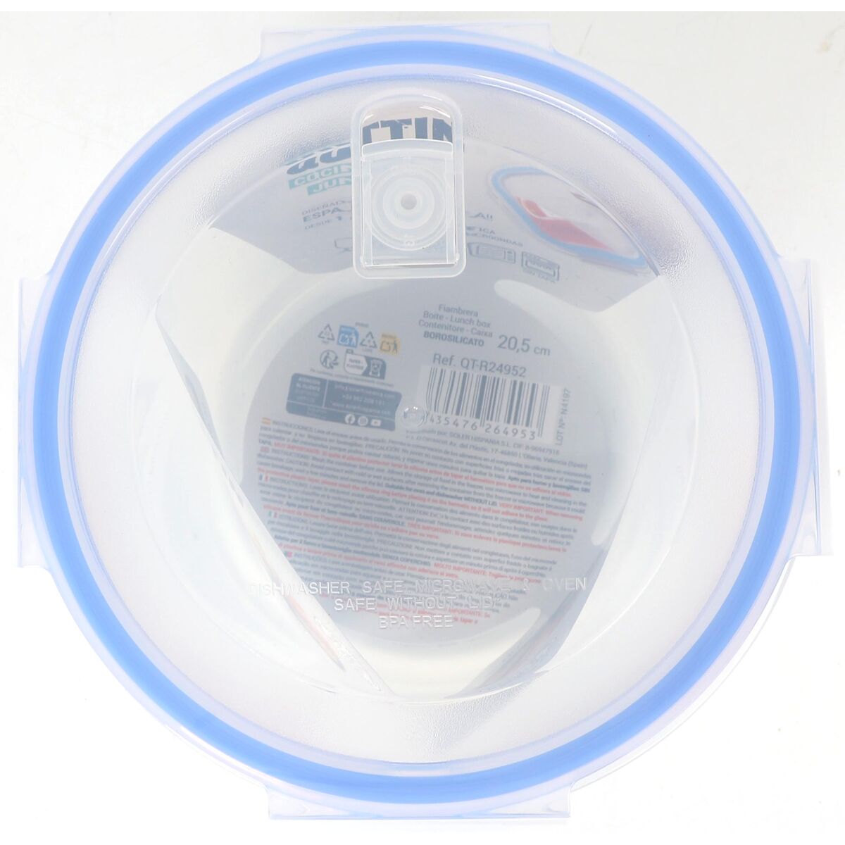 Fiambrera Quttin Redonda 2 L (6 Unidades)