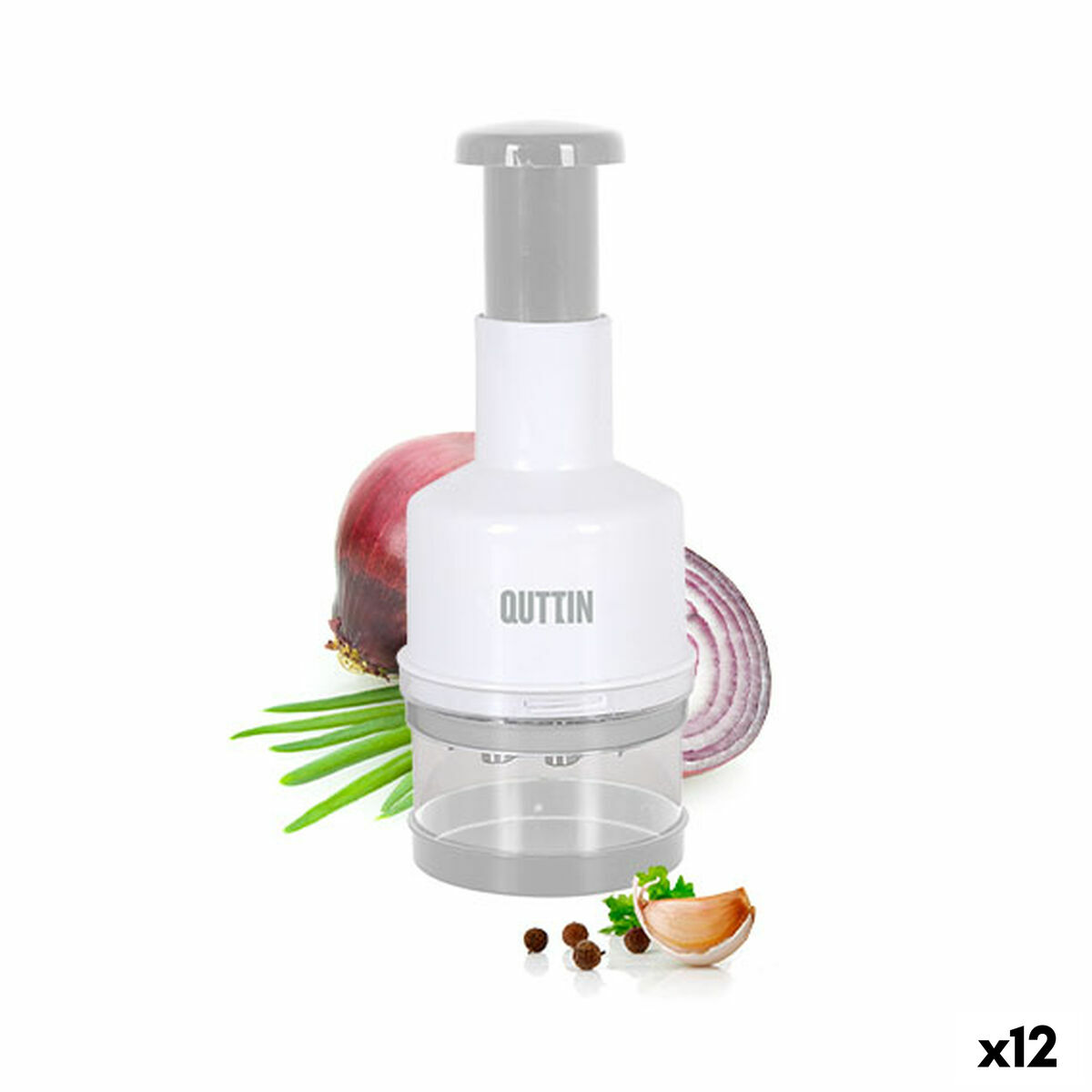 Cortador de Verduras Quttin 8 x 8 x 22 cm (12 Unidades)