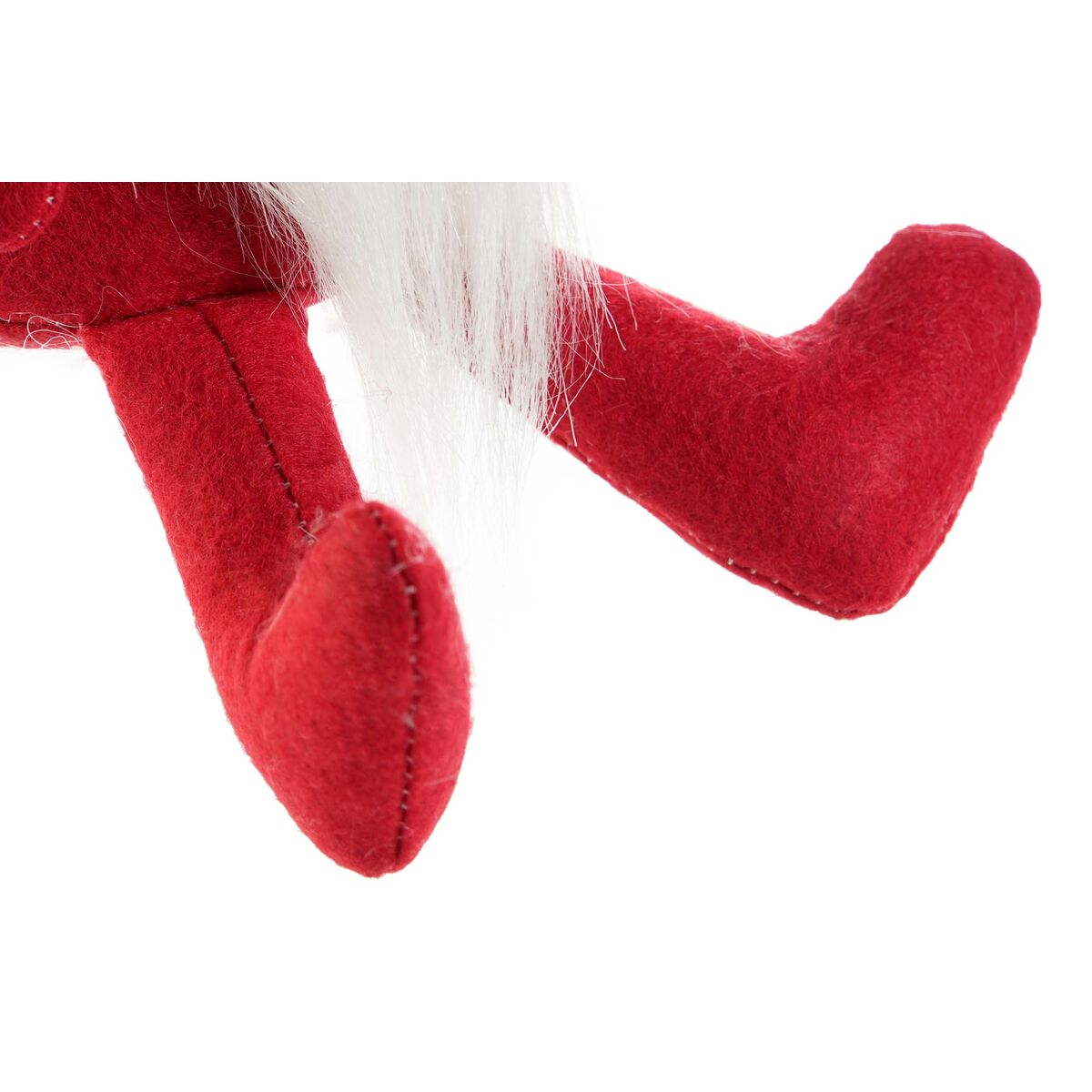 Adorno Navideño DKD Home Decor Blanco Rojo Gnomo 10 x 10 x 40 cm (2 Unidades)
