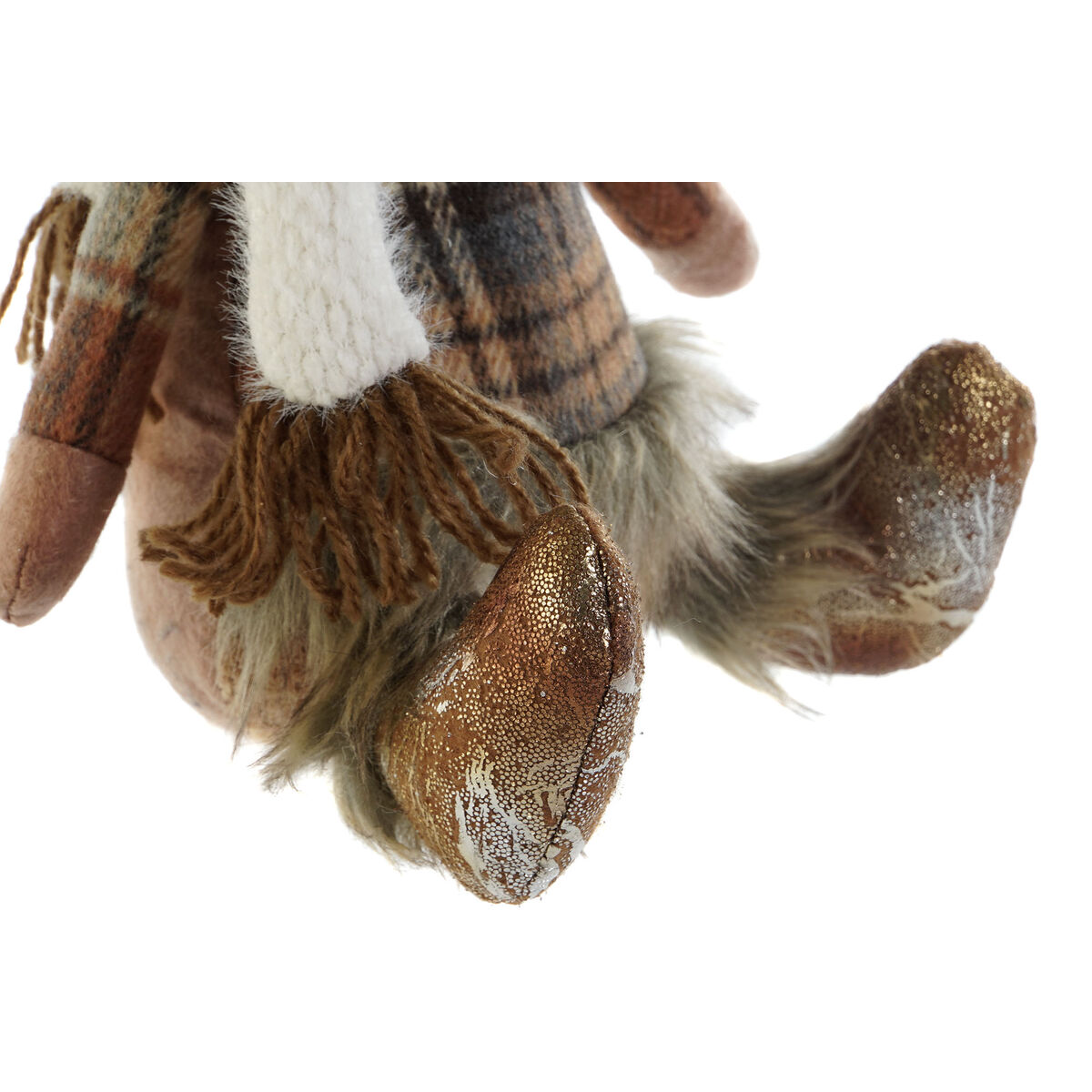 Adorno Navideño DKD Home Decor Marrón Reno 14 x 12 x 35 cm (2 Unidades)