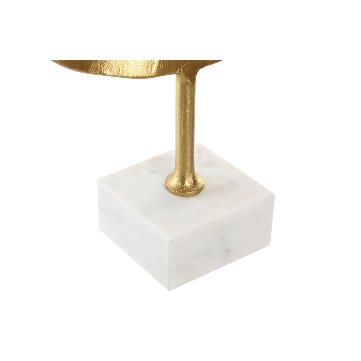 Figura Decorativa Home ESPRIT Blanco Dorado Abstracto 38 x 10 x 55 cm
