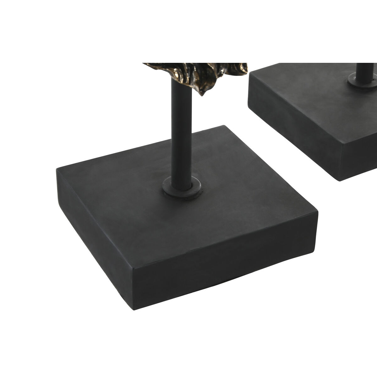 Figura Decorativa Home ESPRIT Marrón oscuro León Corona 21 x 18 x 44 cm (2 Unidades)