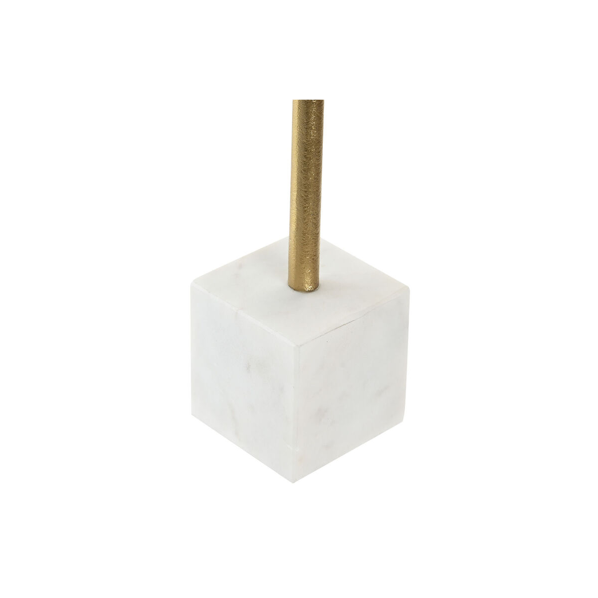 Figura Decorativa Home ESPRIT Blanco Dorado Hoja de planta 19 x 7,5 x 62 cm