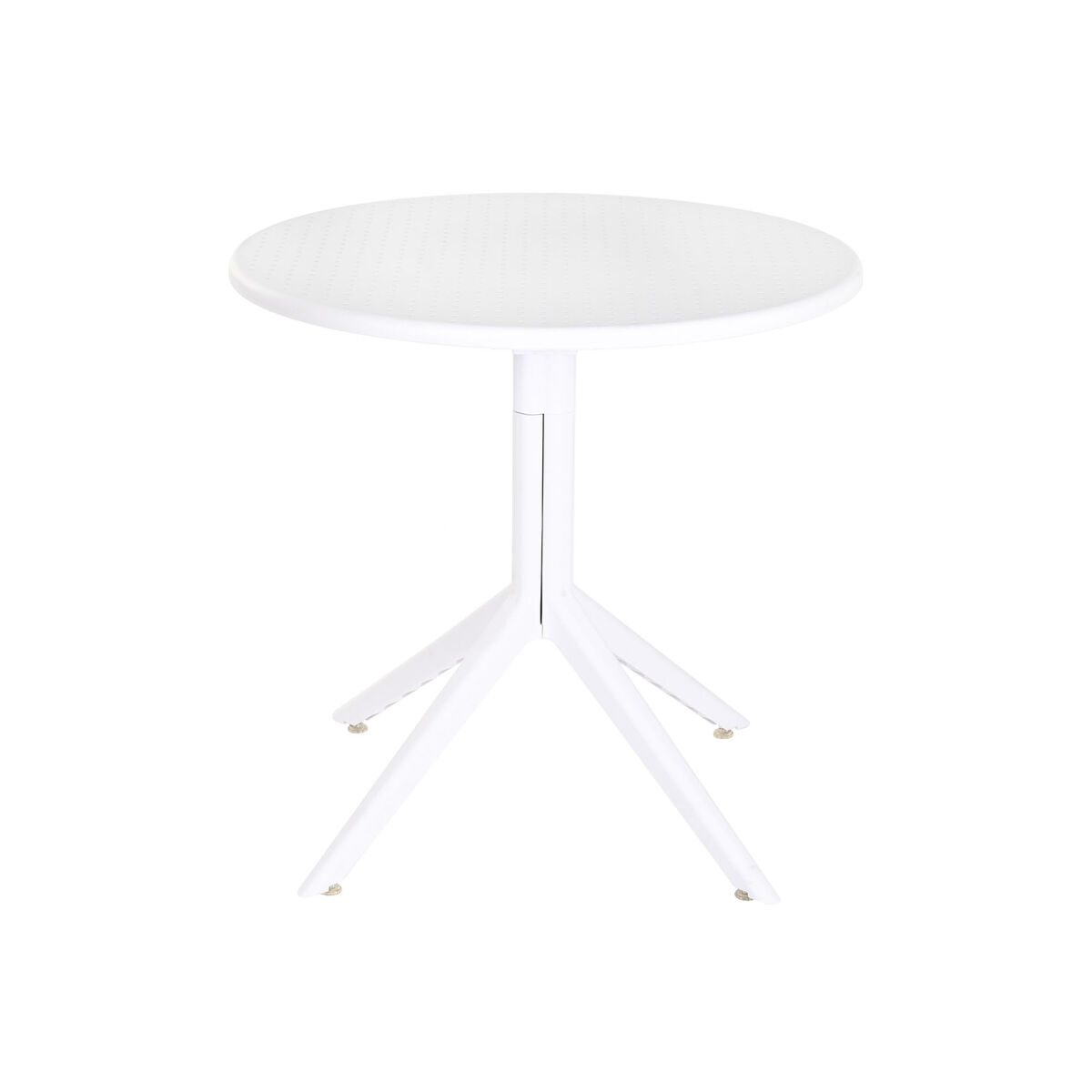 Mesa de Comedor Home ESPRIT Blanco Metal Polipropileno 80 x 80 x 75 cm