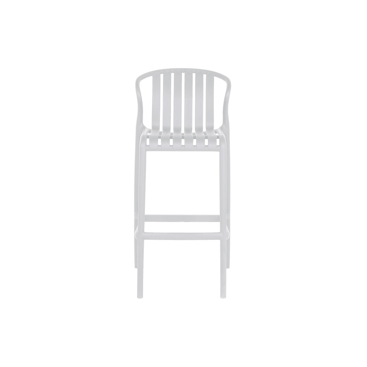 Conjunto de Mesa con 2 Sillas Home ESPRIT Blanco Metal Polipropileno 60 x 60 x 102 cm