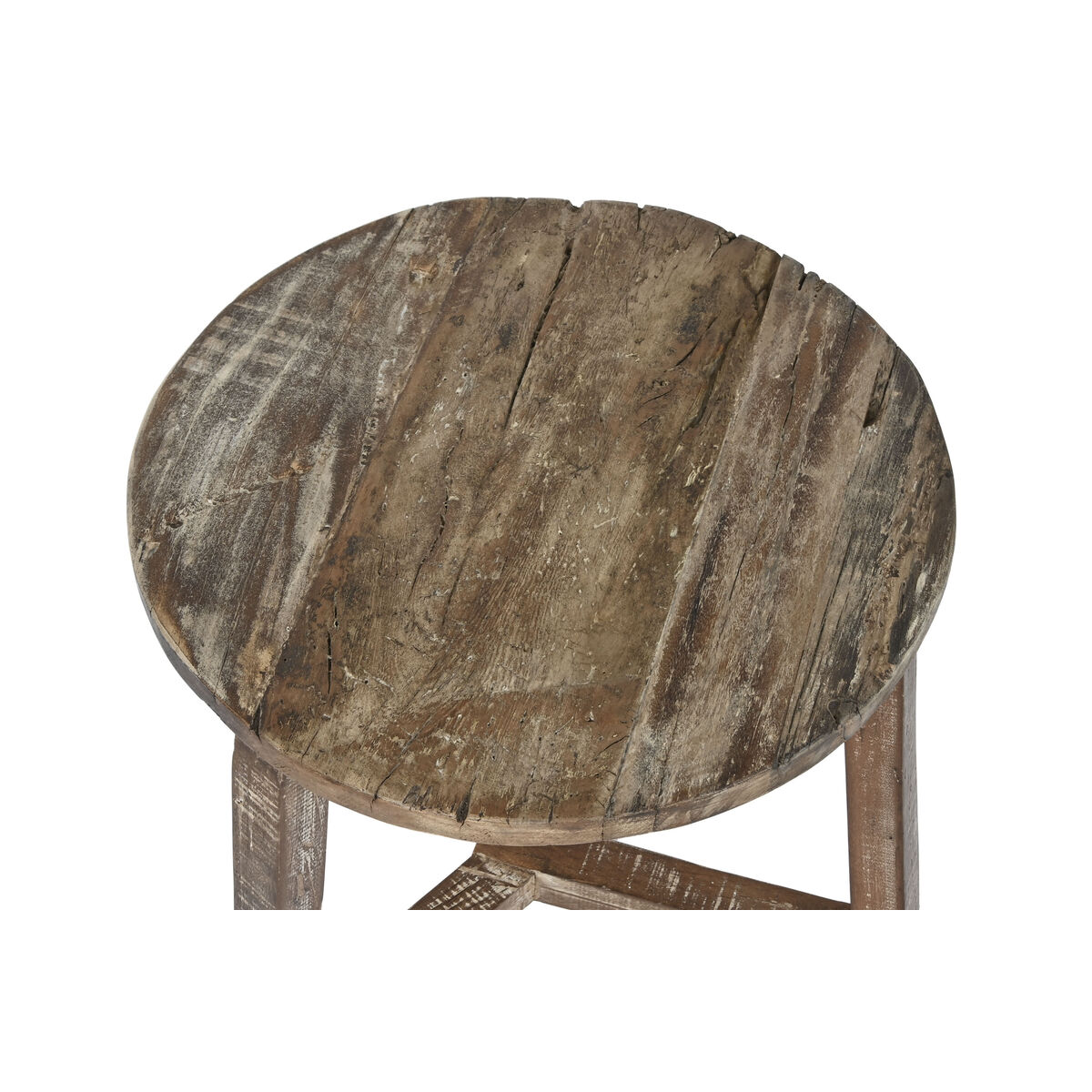 Mesa auxiliar Home ESPRIT Blanco Marrón 45 x 45 x 45 cm