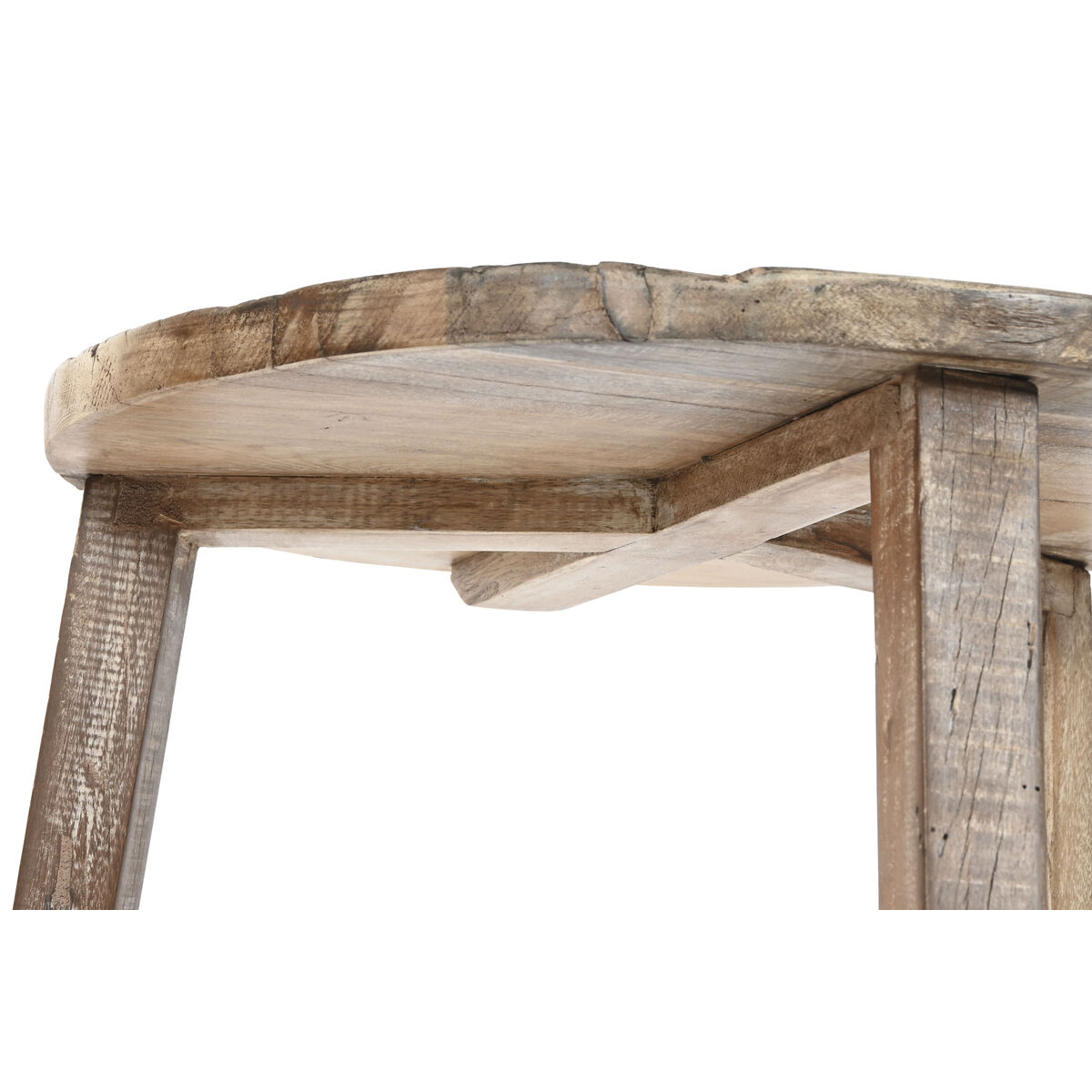 Mesa auxiliar Home ESPRIT Blanco Marrón 45 x 45 x 45 cm