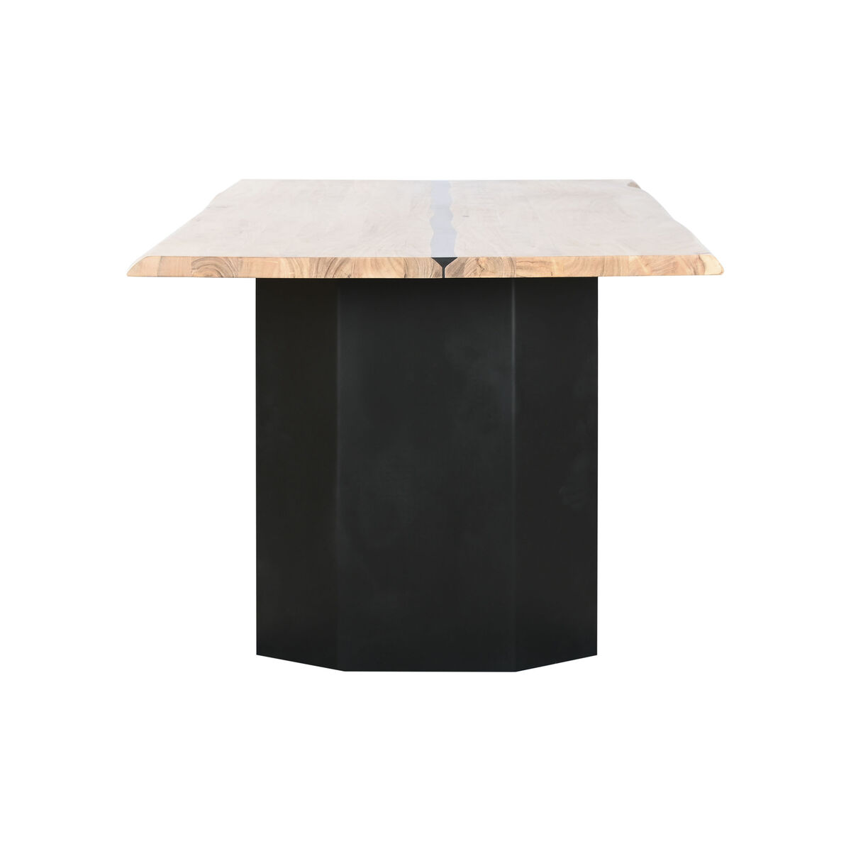 Mesa de Comedor Home ESPRIT Metal Madera de acacia 200 x 100 x 76 cm
